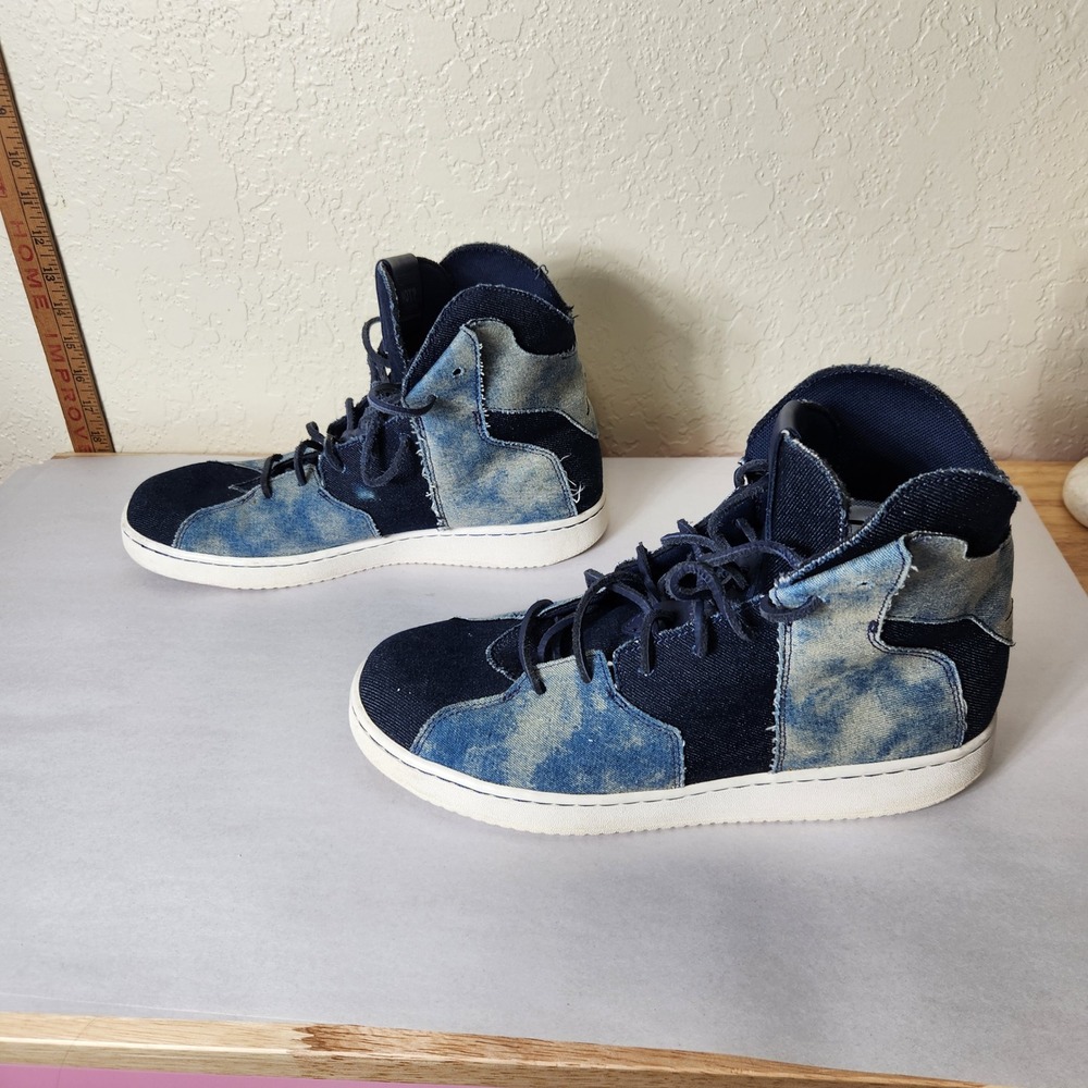 Jordan Westbrook 0.2 Denim Blue Patchwork High Top Sneakers 854563-406 Mens 11